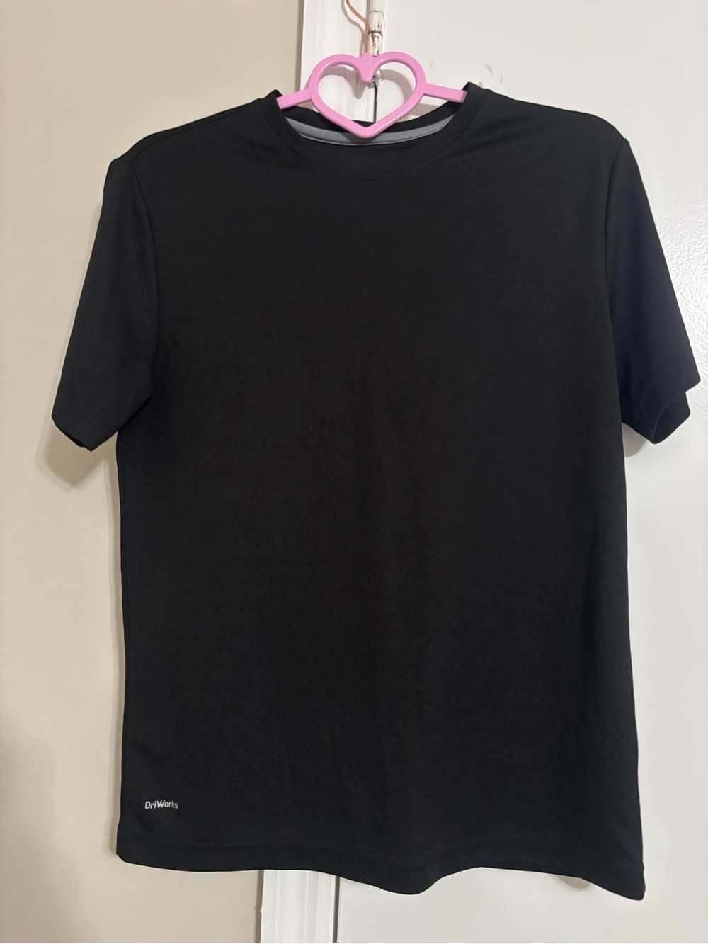 Athletic Works Black Short-Sleeve Performance Tee
